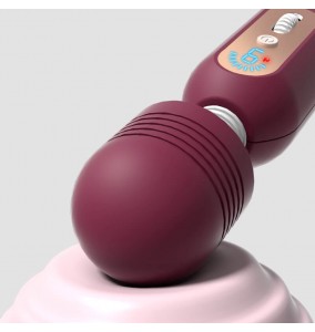 LILO - MIRO Big Head Heating AV Vibrator Wand (Chargeable - Roland Red)